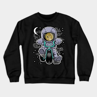 Astronaut Dogecoin DOGE Coin To The Moon Crypto Token Cryptocurrency Wallet Birthday Gift For Men Women Kids Crewneck Sweatshirt
